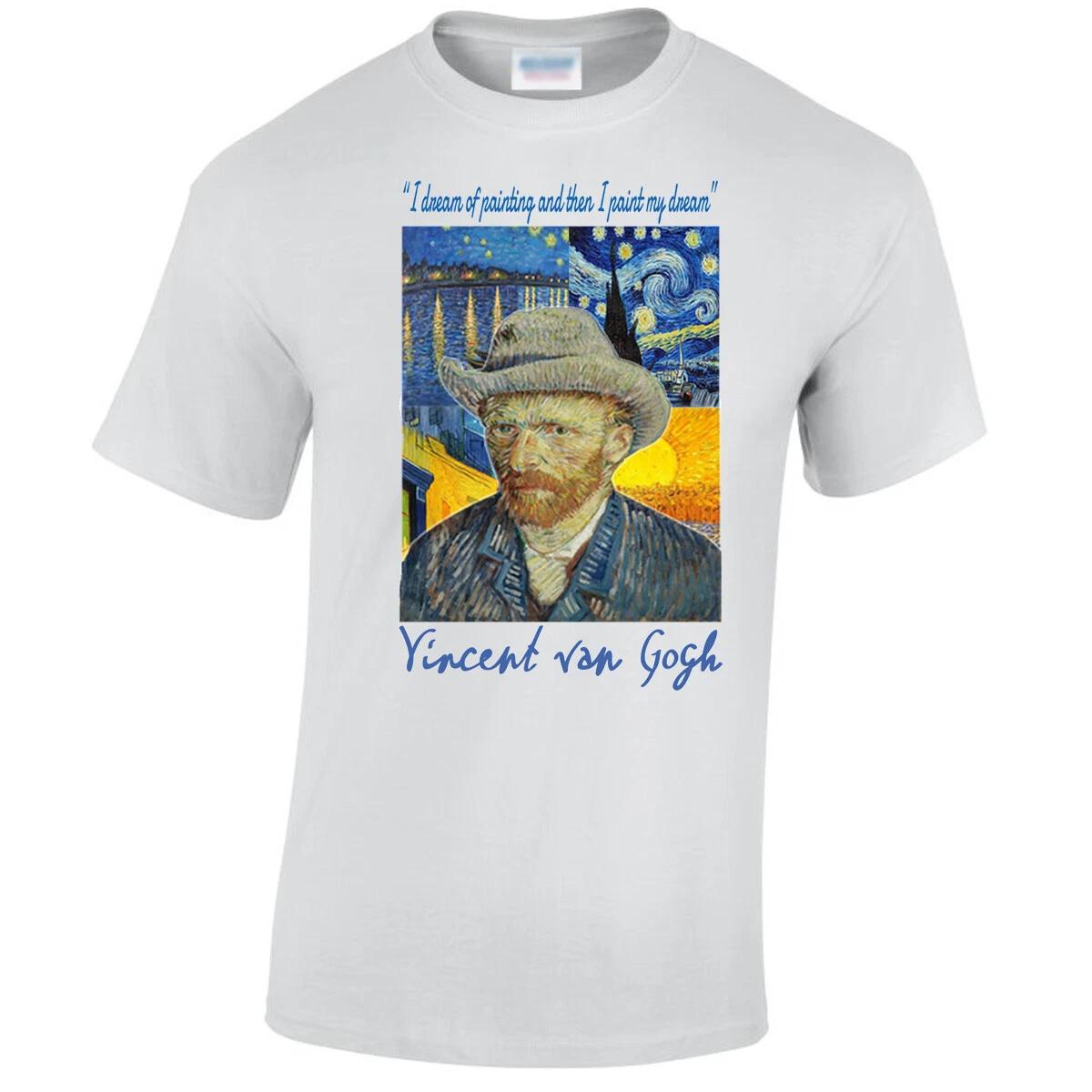 Vincent Van Gogh Homage T-Shirt DTG print Top Quality 2XL