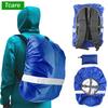 Durable And Safe Waterproof Backpack Rain Cover Reflective Strap Backpack Cover Anti Slip Cross Buckle Strap Hiking Camping Traveling Cycling