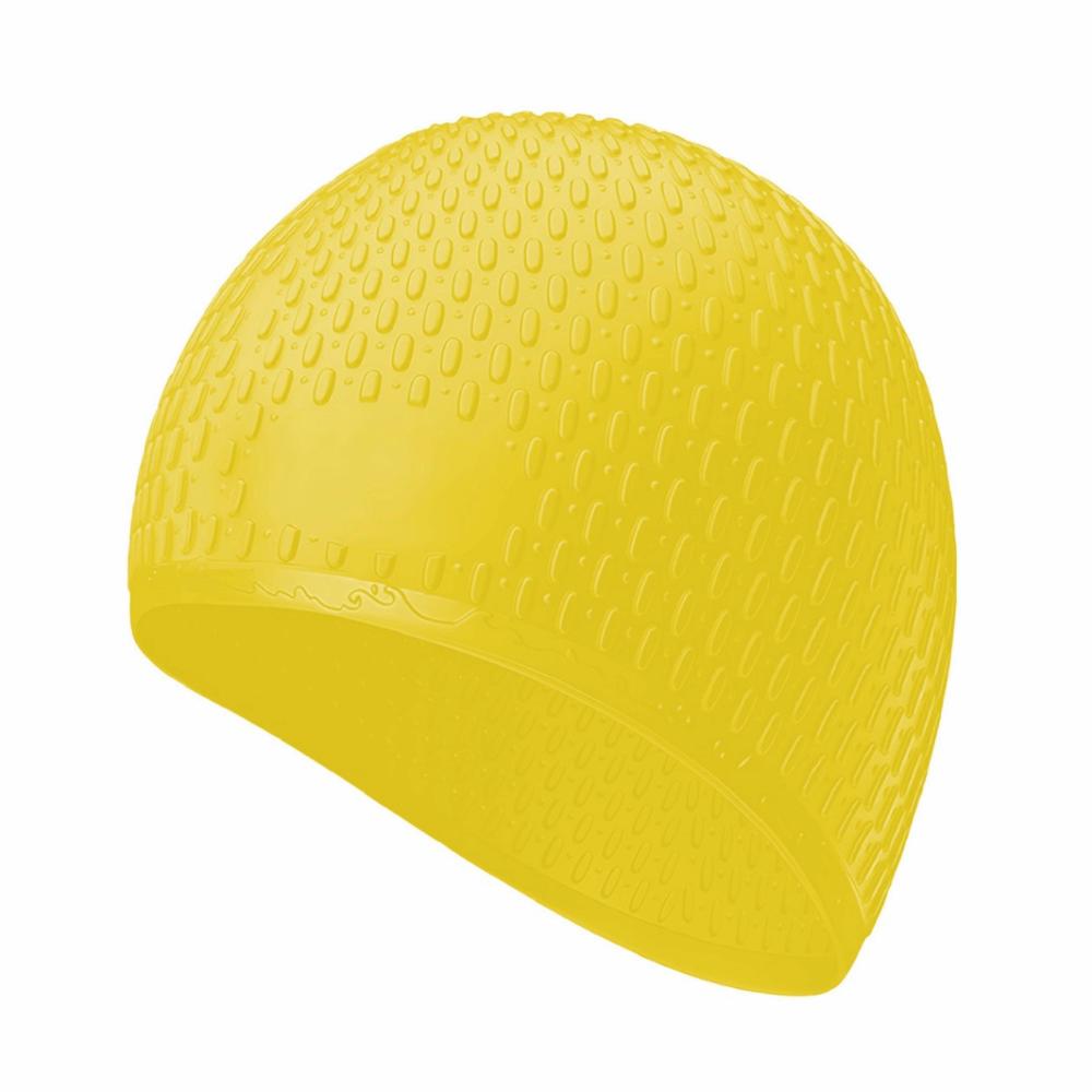High Elasticity Silicone Swimming Cap Solid Color Swim Head Hood Diving Hat  Swimming Pool