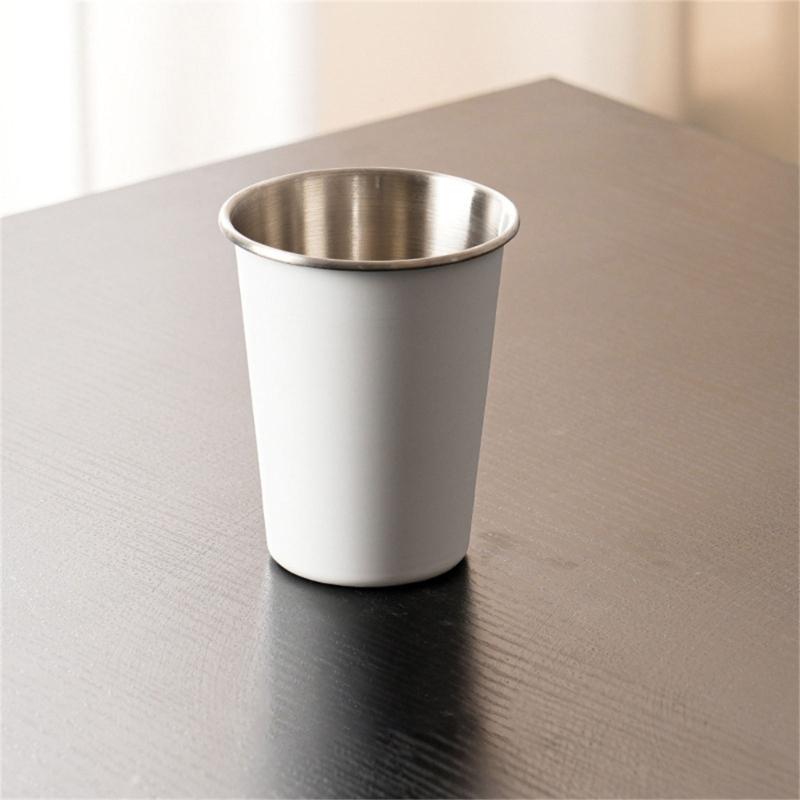 4pcs Stainless Steels Drinking Cups Outdoor Travel Cups 350ml Coffees Milk Beer Mug Stackable Camping Cup Enduring