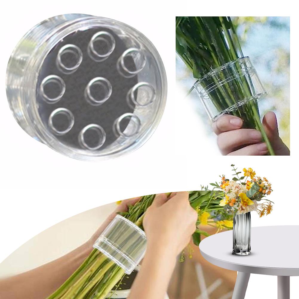 1/2 Pcs Spiral Stem Holder Transparent Spiral Flower Arrangement Stem Holder Bouquet Floral Arranger for Vase Flower Arrangement