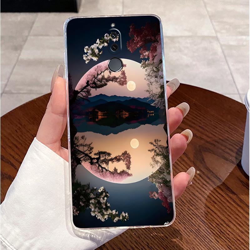 Cute Love Heart Rabbit Soft Clear TPU Phone Case for Huawei Mate 10 Lite Nova 2i Mate10Lite Nova2i Silicone Back Cover Housing