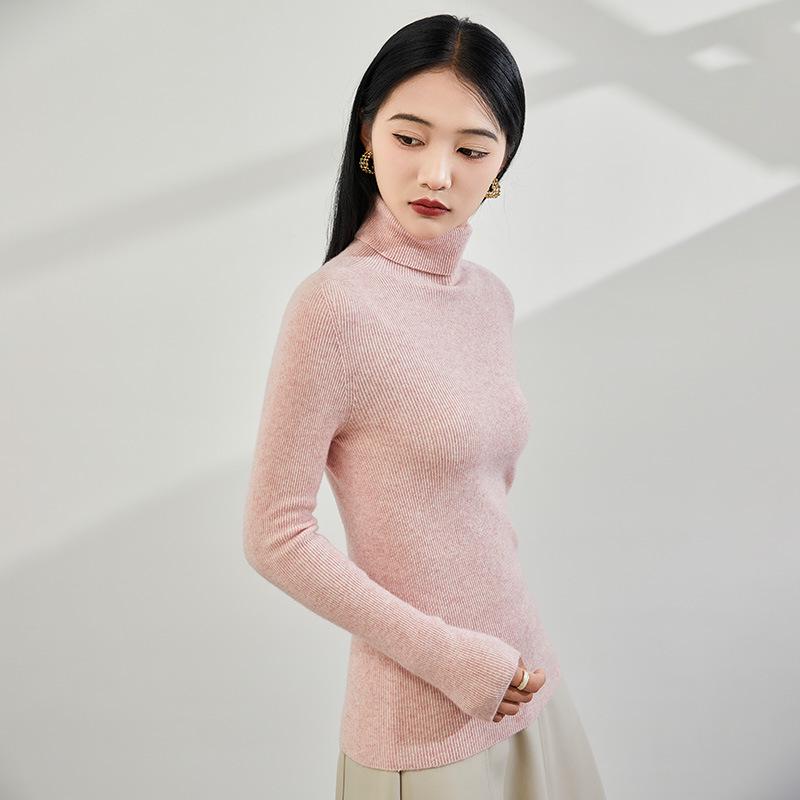 Women's Autumn/Winter 2025 Half-High Neck Slimming Knit Sweater - Comfortable & Fashionable Base Layer Top