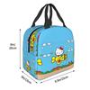 Custom Kitties Kitten Insulated Lunch Tote Bag for Women Men Cat Anime Resuable Thermal Cooler Bento Box Outdoor Camping Travel