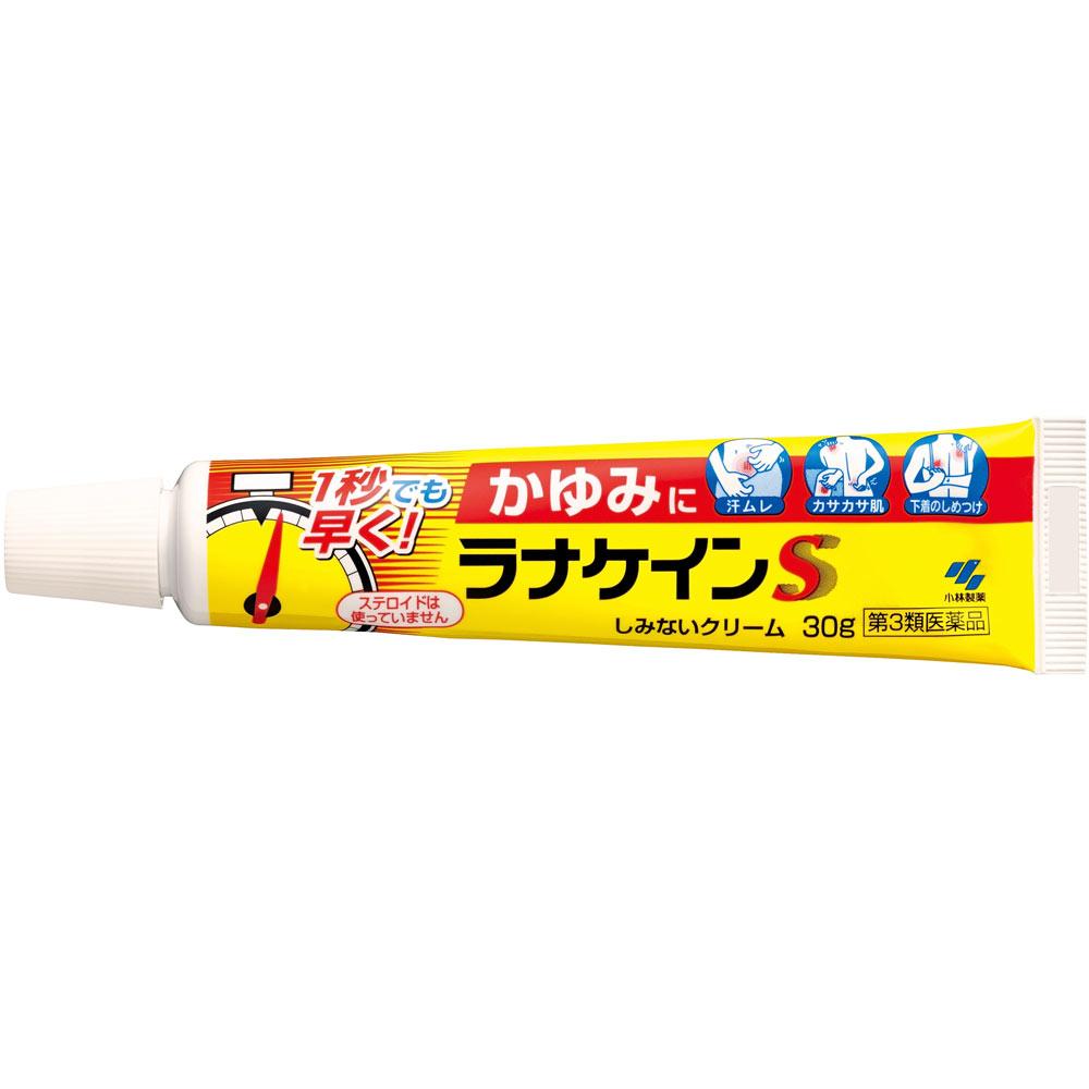 KOBAYASHI Pharmaceutical Lanacain S 30g Non-steroidal Indications: Itching, Rashes, Eczema, Insect Bites, Dermatitis, Hives, Prickly Heat, Sores, Chil