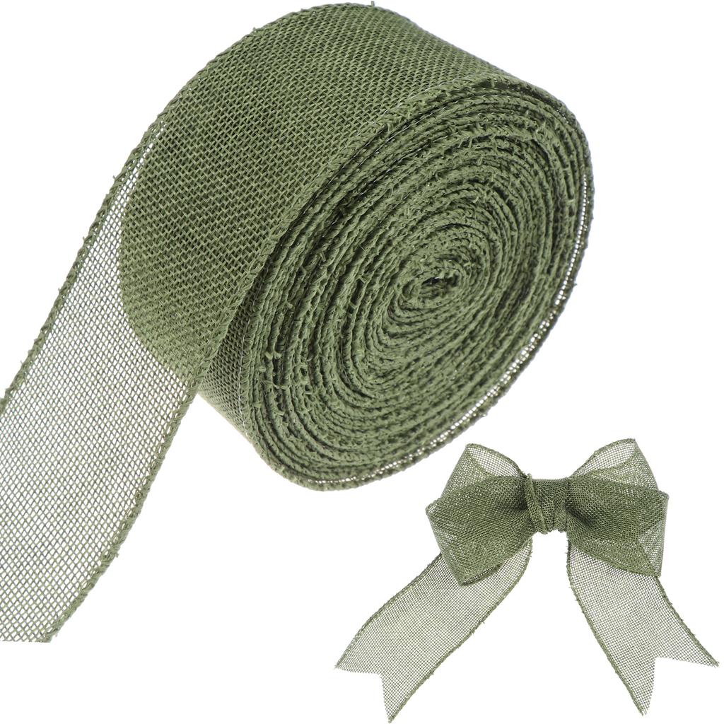 Burlap Wired Ribbon Perfect For Wedding Home Decoration Gift