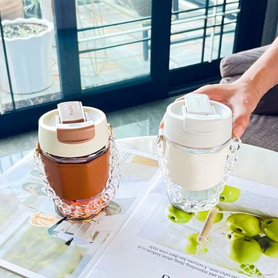 Espresso hrnky na kávu a čaj Roztomilý skleněný hrnek Sklenice na kávu Dobrý čajový náčiní Nádobí na pití Opakovaně použitelný hrnek Studený ledový termohrnek