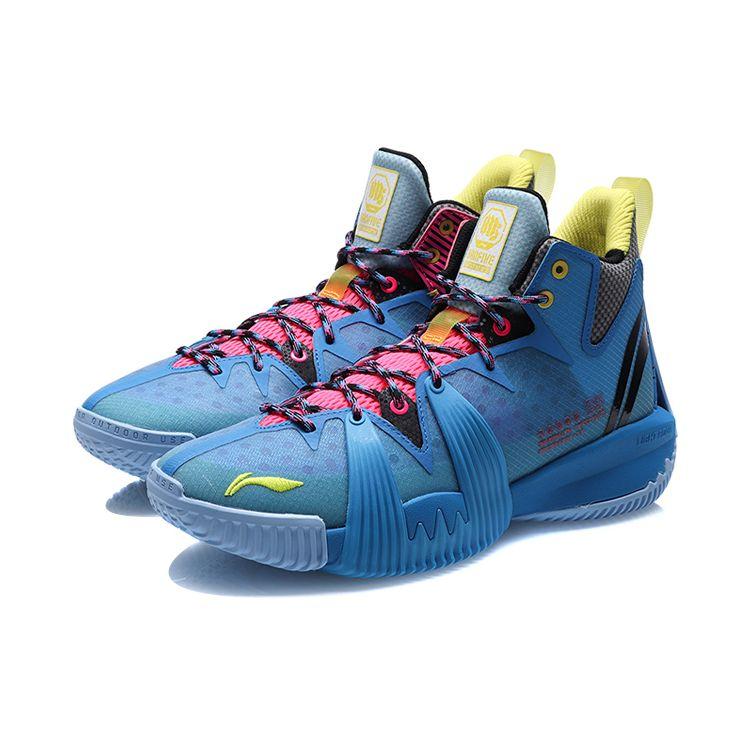 Li Ning Badfive 1 Basketball Shoes Men sneakers Xinjiang-Blue ABFQ015-1