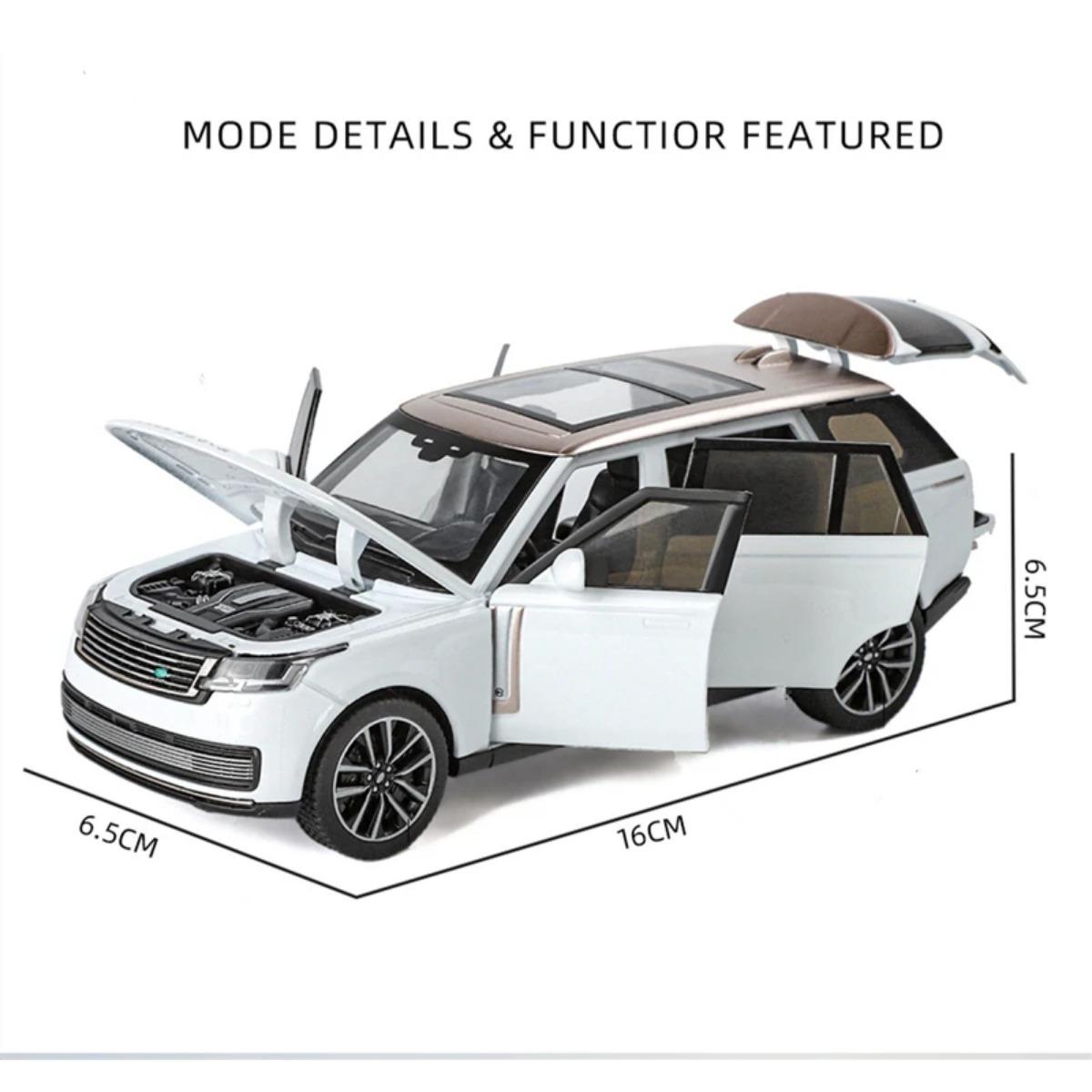 

1/32 Внедорожник Land Rover Range Rover из сплава, литая металлическая миниатюрная модель автомобиля, коллекция, детские игрушечные транспортные средства белый