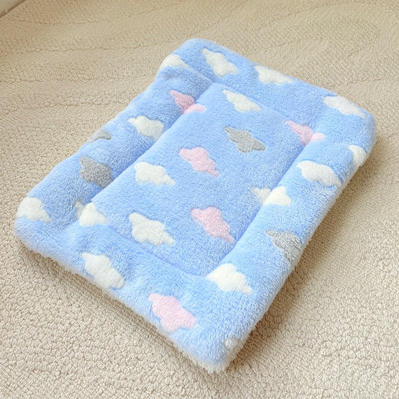Thick Pet Cushion: Warm Cotton Blanket & Sleeping Pad for Dogs and Cats