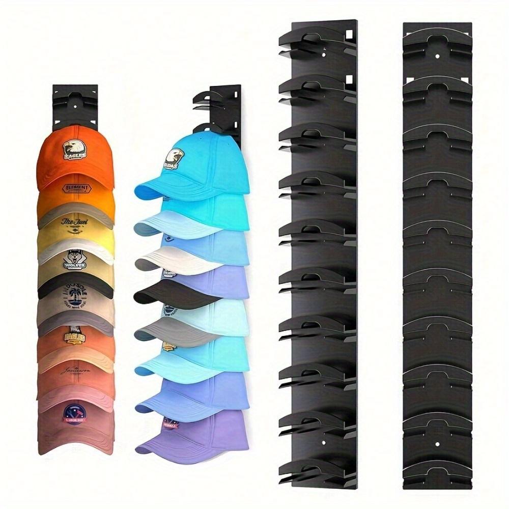 1pc Space-Saving Hat Organizer For Baseball Cap Wall Mount Versatile Display Storage Rack For Door Closet
