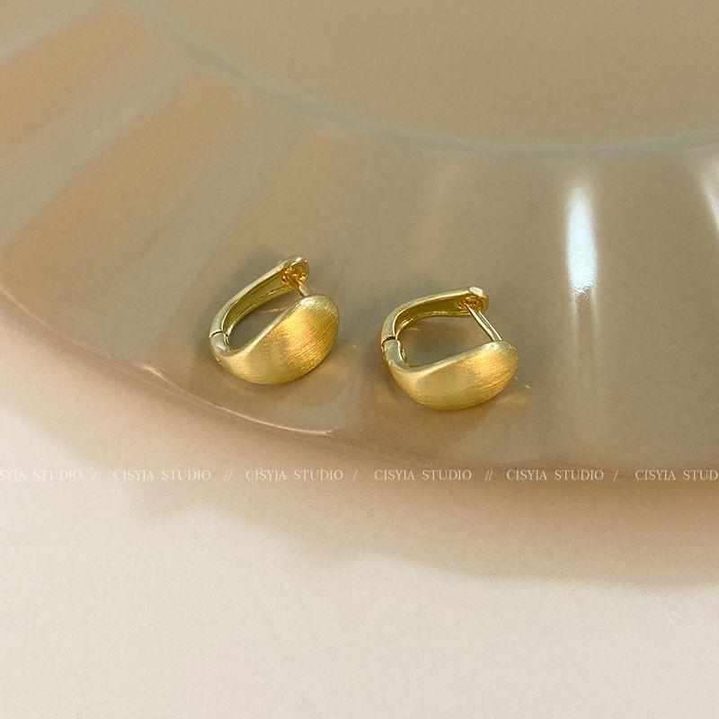 

Niche Style Retro Matte Best Selling Autumn Women s Metal Brushed Gold