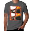 Illusional Waves Red Tshirt Work Wear Breathable Tee