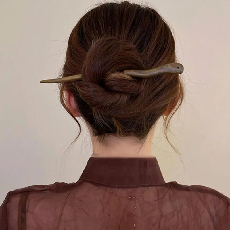 Ancient-style Wooden Hairpins Imitation Ebony Hairpins Chinese-style Hair Hairpins Hair Accessories Wholesale New Hanfu Headwear