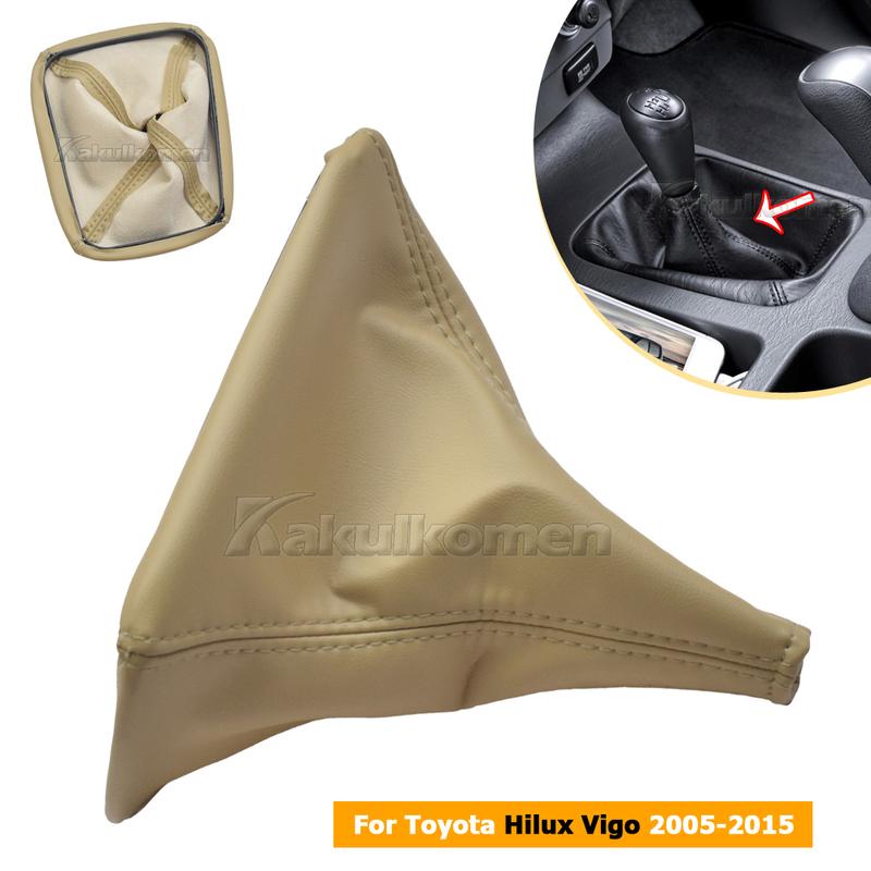 Auto Schaltmanschette Automobil Schalthebelmanschette Stiefel Knauf Abdeckung für TOYOTA Hilux Vigo 2005-2015 4WD Autozubehör