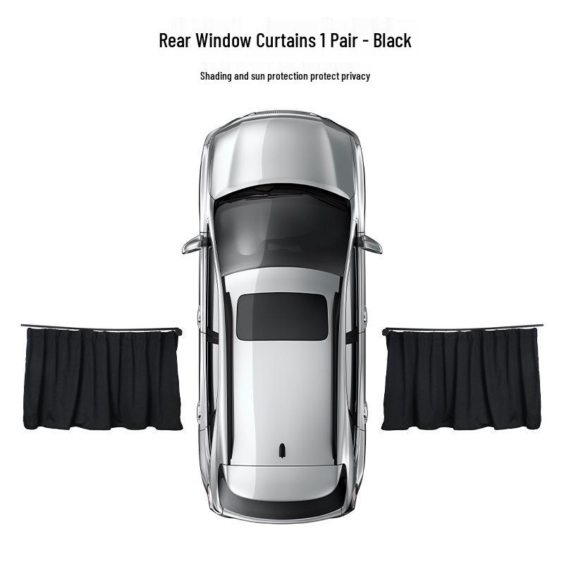Enhanced One-Button Auto Retractable Car Window Sun Shade Curtain