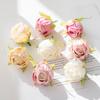 50/100Pcs Artificial Flower Silk Rose Tea Bud Hot Sale Outdoor Garden Wedding Christmas Wreath Home Decoration Festival Diy Gift