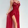 New European and American sexy lace hollow pajamas onesie perspective underwear sex underwear dress