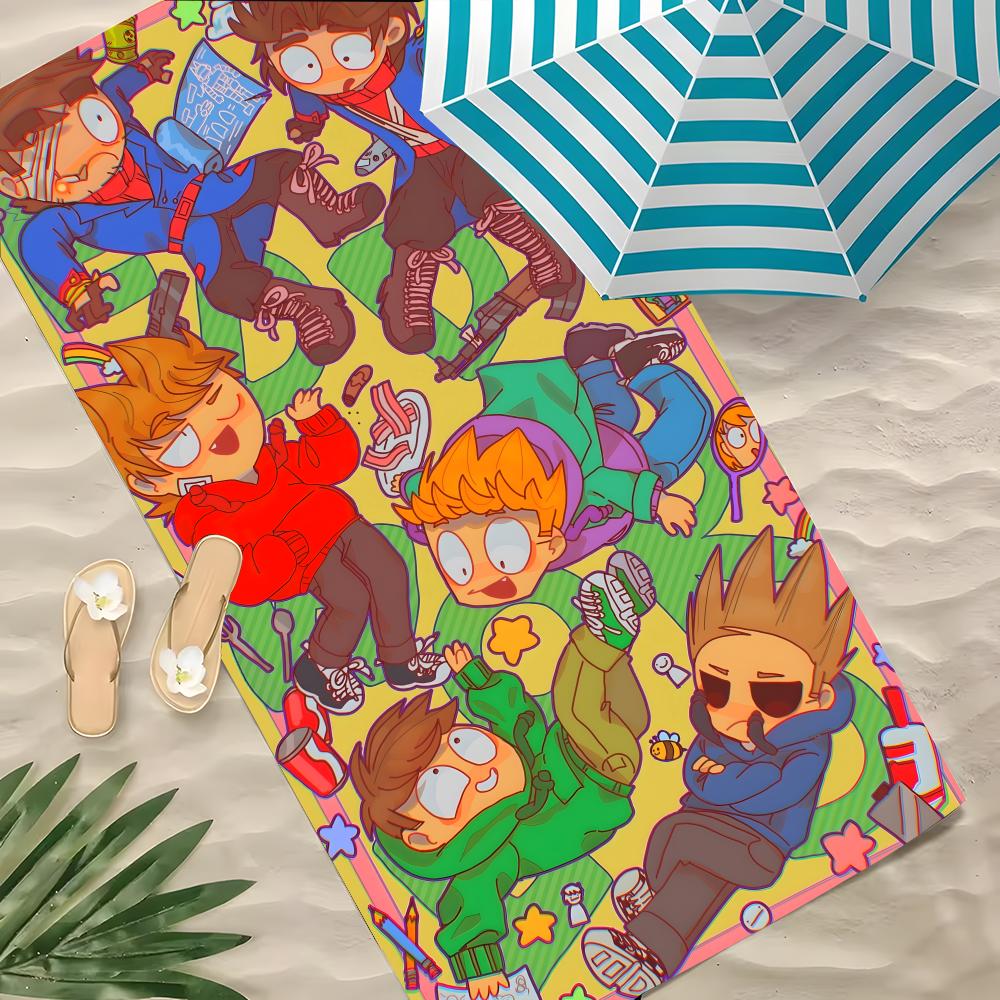 E-Eddsworld-S Towel Microfiber Beach Towel, Quick-Dry, Sand-Free, Ultra-Fine Fiber, Super Soft.