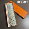 Used 【Super Beautiful item】HERMES Hermes Tie Polka Dot Light Green
