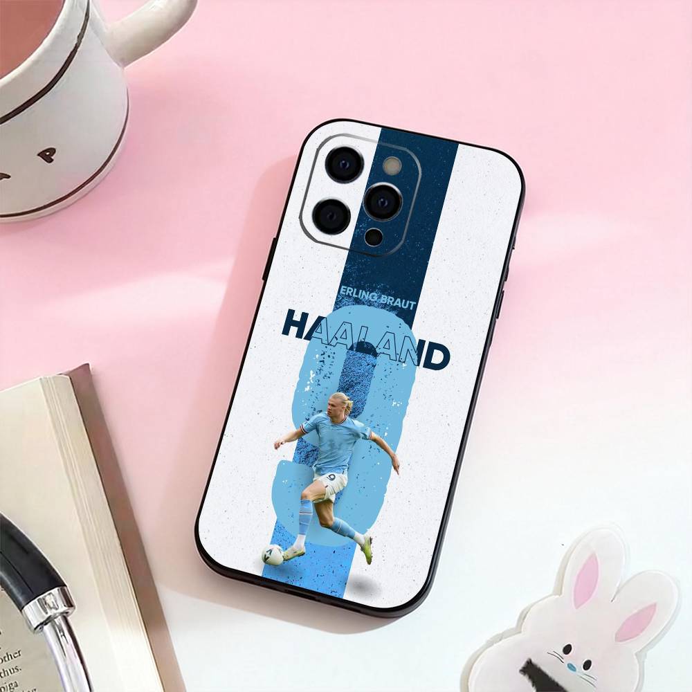 

E-Erling h-Haaland 9 Phone Case For iPhone 17,16,15,14,13,12,11 Plus,Pro,Max,XS Silicone Soft Cover iPhone12