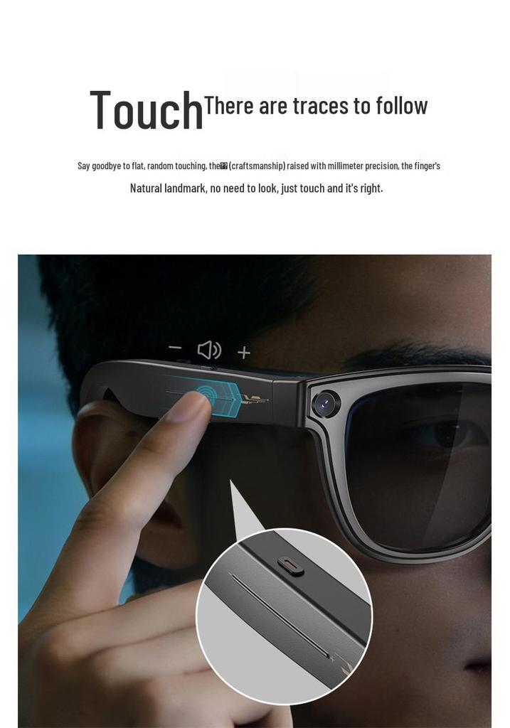 Cross M8 Smart Glasses: Bluetooth Calling, AI Translation, Object Recognition, Music, Detachable Lenses.