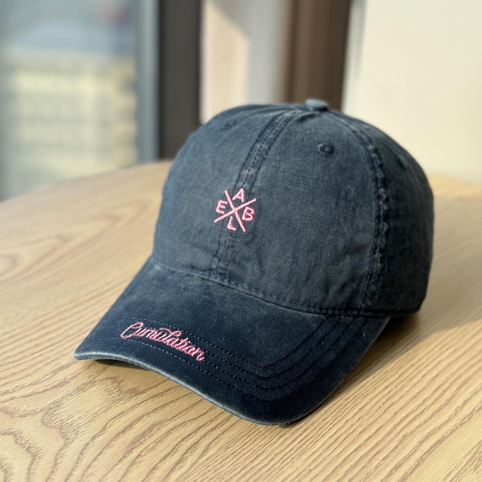 

Spring/Autumn new design letter embroidered fashionable hat for women, trendy soft-top baseball cap suitable for all occasions, perfect for shopping Adult54-60Adjustable темно-синього кольору