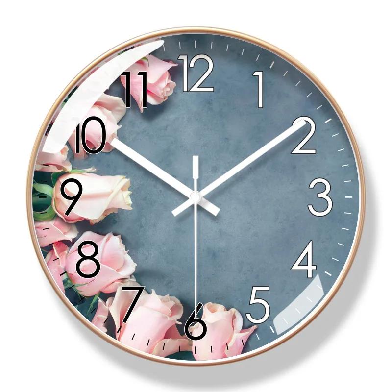 

2025 New Nordic Fashion Home Clocks Hanging Tables Mute Quartz Clock Simple Wall Clocks Living Room Home Decor 10 inch