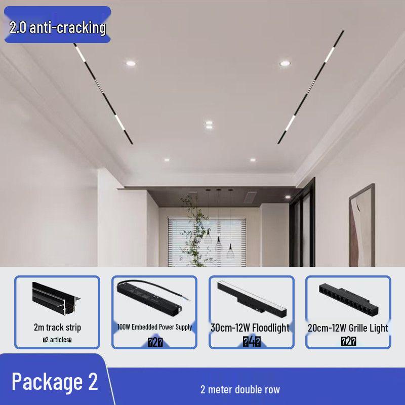 Shatterproof Magnetic Spotlight 2.0: Dual-Sided Energy-Efficient Aluminum Track Light for Living Rooms