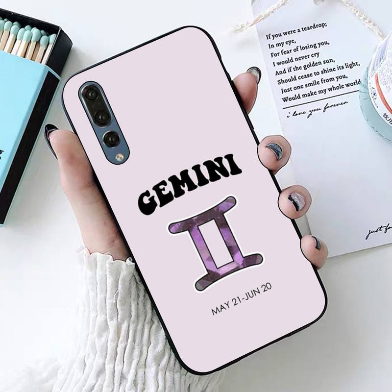 Constellation Gemini Phone Case for Huawei Honor 10 I 8X C 5A 20 9 10 30 Lite Pro Voew 10 20 V30