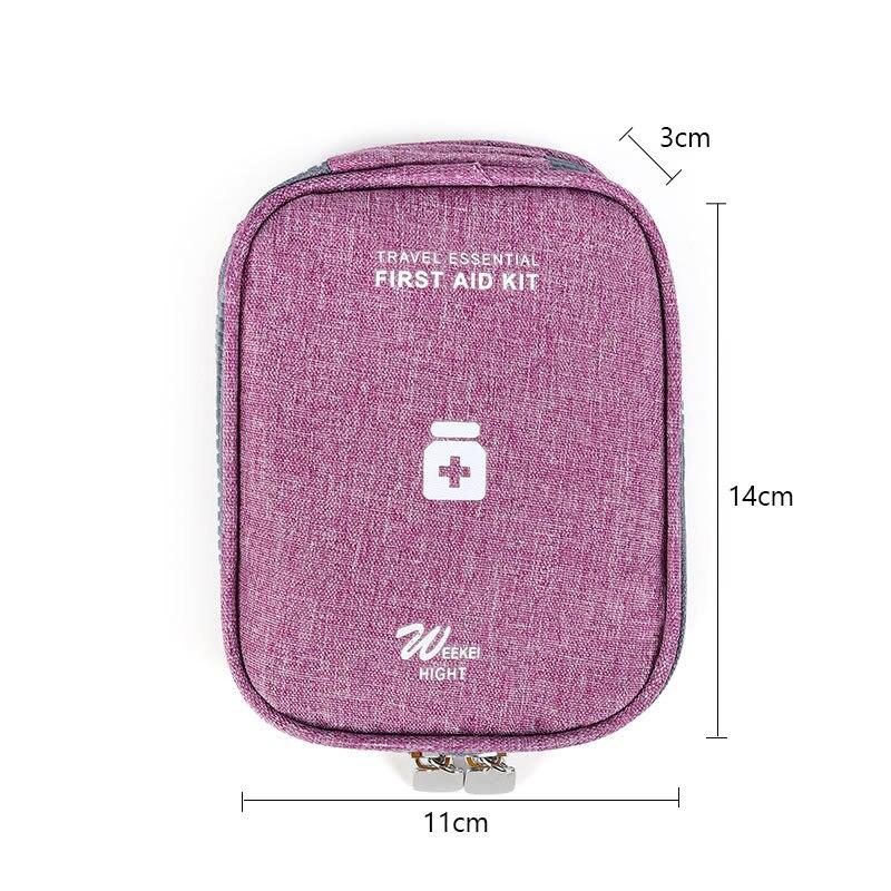 Portable First Aid Kit Storage Bag Oxford Cloth Medicine Storage Bag Emergency Medical Box for Travel Outdoor Camping Survival Bag Pill Case