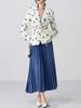 2025 Autumn/Winter European and American Women's Waist-Cinching Lace-Up Loose V-Neck Jacket