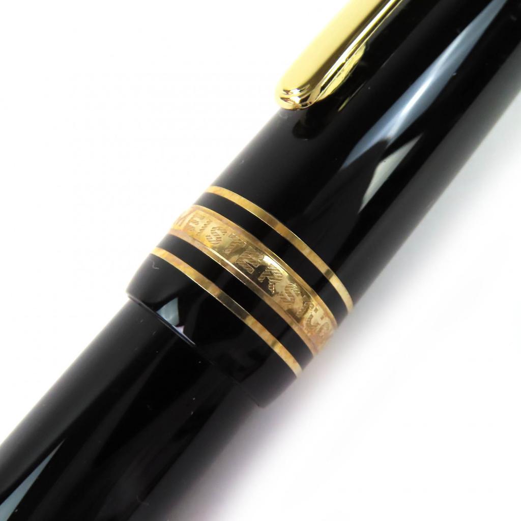 Excellent MONTBLANC fountain pen Meisterstück 146 black 14K mens Used