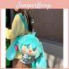 Mochila de Pelúcia Hatsune Miku Para Adolescentes Meninas e Meninos Com Armazenamento