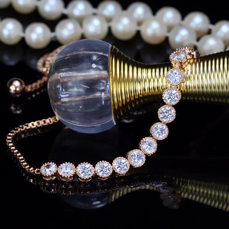 Micro Zircon Bracelet, Fresh, Crystal Zircon Bracelet, Bridal Jewelry