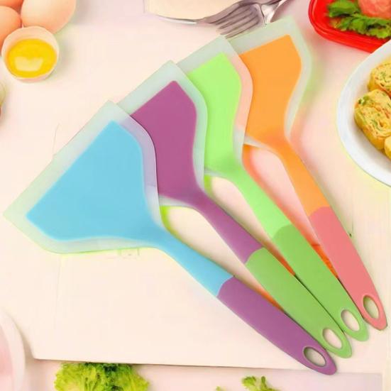 Silikonová stěrka Steak Maso Vejce Vaření Škrabka Nepřilnavá Obracečka na palačinky Kuchyňské náčiní na pečení, vaření, míchání