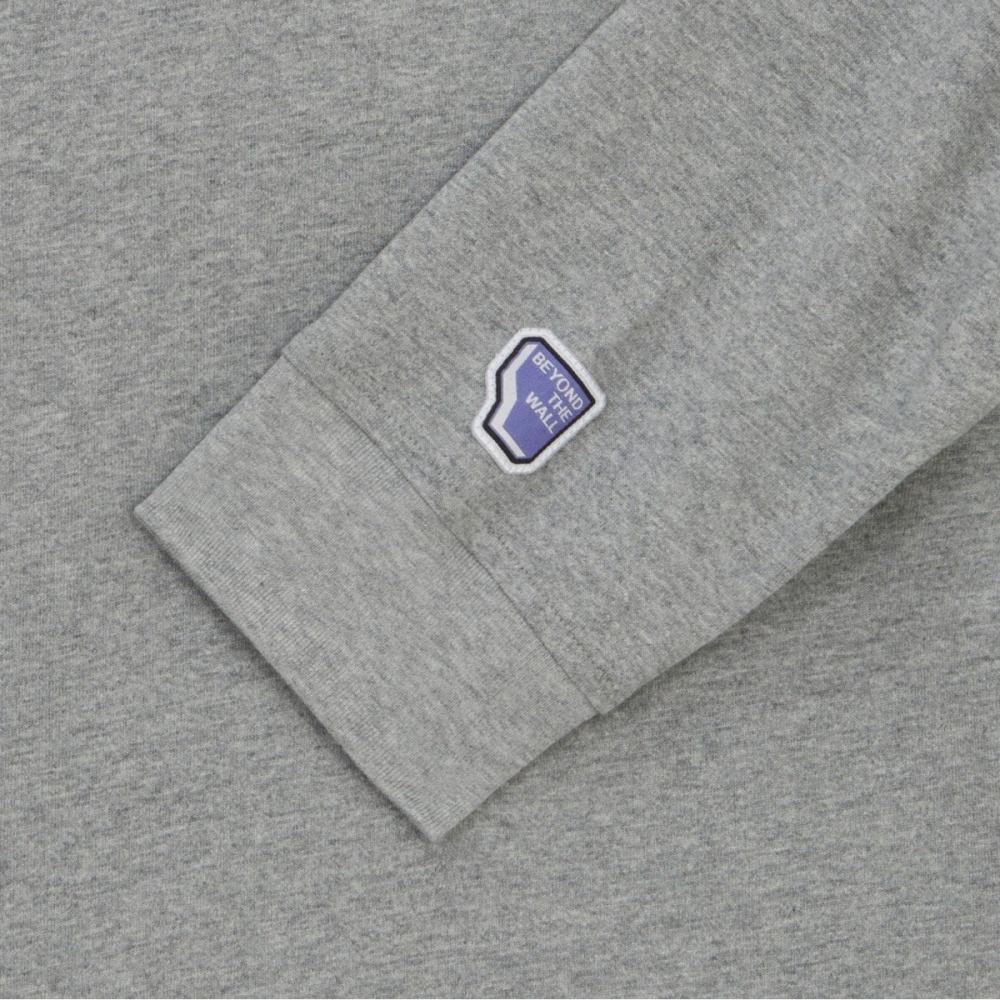 The NorTh Face NT7Tr70a Men S Carabiner Long Sleeve T ShirT Melange Grey