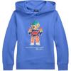 Polo Hoodie Bear Print Long Sleeve Kids Hoodies Blue 323973124-001