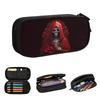 Santa Muerte Saint Death Goth Mexican Muertos Skull Pencil Cases for Student School Pen Box Pencil Bag Big Capacity Pencil Pouch