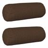 Cushion Cover 2 Pcs. HEERLEN Brown Ø 15 X 40 Cm Fabric