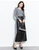 Women's Korean Style Lambskin Midi Skirt with Back Slit - Genuine Leather, Versatile, Hip-Hugging, One-Piece Long Skirt for Spring and Autumn.