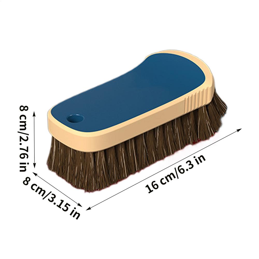 

Horsehair Car Detailing Brush, Vehicle Duster with Soft Bristles, Sedan Truck SUV RV Air Vent Upholstery Dashboard Steering Care