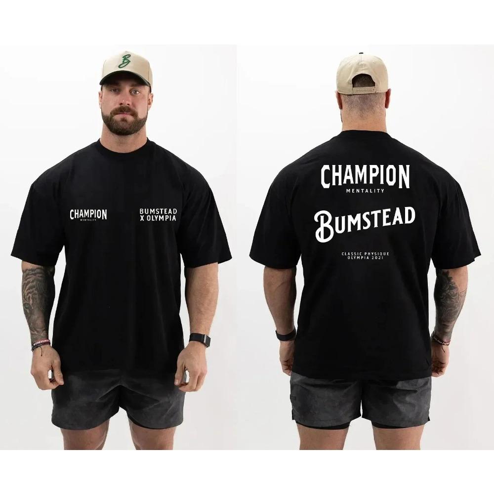 Jogger Summer New Gym Men's T-Shirt Men Vintage Oversized Tshirt CBUM Cotton Sports Fitness T Shirt Running Training T-Shirts