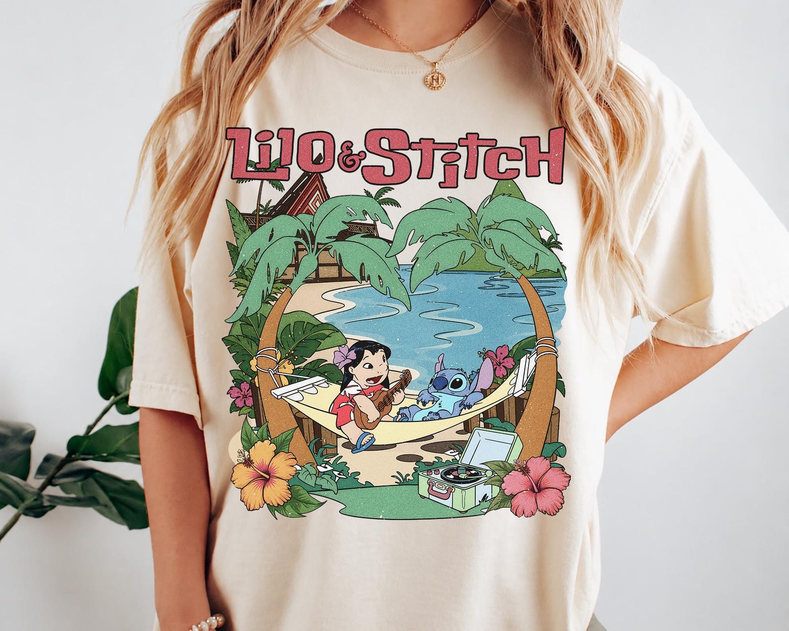Retro Lilo And Stitch Shirt, Aloha Hawaii Tee, Disney Summer Vacation Trip Outfit 3XL