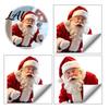 Large Santa Window Poster Creative Claus Static Cling Glue‑Free Christmas Glass Sticker Waterproof Seasonal Decorations Reusable Holiday Decor for