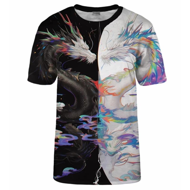 Μυστηριώδες Μπλουζάκι Δράκος Ανδρικά Ρούχα Δρόμου Προσωπικότητα Casual Μπλουζάκια 3D Πλήρως Τυπωμένο Δροσερό Μοτίβο Streetwear Μπλουζάκι Τοπ