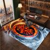 Eintracht Frankfurt Football Print Crystal Velvet Rug, Comfortable Water Absorbent Non Slip Indoor Floor Carpet