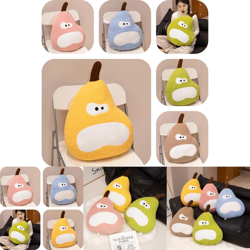 Adorable Large Duck Pear Plush Pillow Soft Stuffed Toy For Cozy Dorm Room Decor