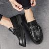 Platform Men Shoes Dress Shoes Commerce Slip-On Shoe Leather Men Comfortable Lazy Breathable Loafers New Arrival Driving Shoes