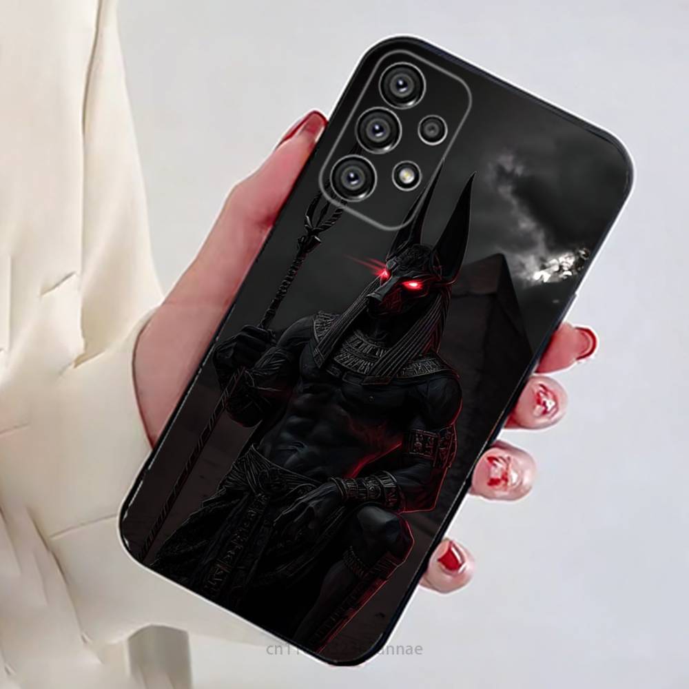 Anubis Egyptian God Phone Case for Samsung Galaxy A73,23,53,33,14,24,13,72,22,52,32,54,A34 Soft Cover